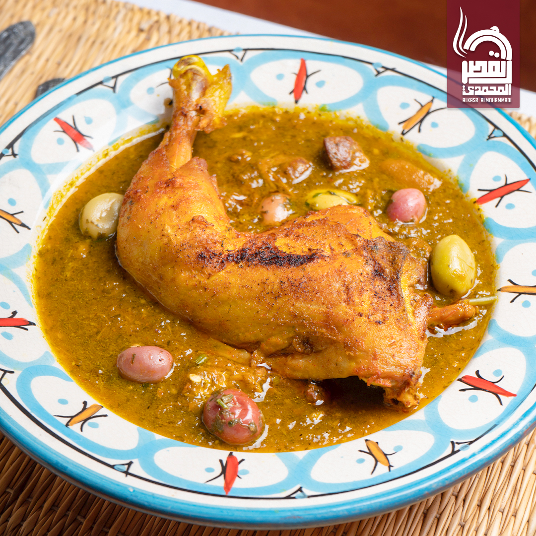 Tajine de poulet, citron et olives